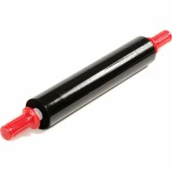 Western Plastics Stretch Wrap W/Extended Core Handle, Blown, 80 Gauge, 20"Wx1000'L, Black - Pkg Qty 4