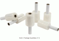 Global Industrial™ Stretch Wrap W/Extended Core Handle, Cast, 80 Gauge, 5"Wx1000'L, Clear - Pkg Qty 12 -Protective Packaging Sales Store 412549IN 3wco