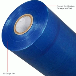 Global Industrial™ Machine Length Stretch Wrap, Cast, 80 Gauge, 20"Wx5000'L, Blue Tint -Protective Packaging Sales Store 412550IN 2wco
