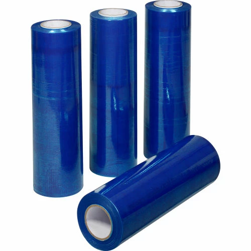 Global Industrial Stretch Wrap, Cast, 80 Gauge, 18"Wx1500'L, Blue Tint - Pkg Qty 4 3 Global Industrial Stretch Wrap, Cast, 80 Gauge, 18"Wx1500'L, Blue Tint - Pkg Qty 4