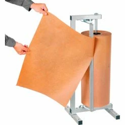 Global Industrial Vertical Paper Dispenser w/Cutter, 27"W x 9" Dia. Roll Size -Protective Packaging Sales Store 412617 02
