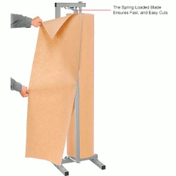Global Industrial™ Vertical Paper Dispenser w/Cutter, 48"W x 9" Dia. Roll Size -Protective Packaging Sales Store 412619IN 2wco