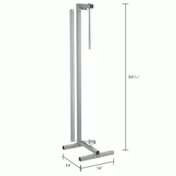 Global Industrial™ Vertical Paper Dispenser w/Cutter, 48"W x 9" Dia. Roll Size -Protective Packaging Sales Store 412619IN dim