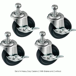 Caster Kit For Global Industrial™ Vertical Paper Dispensers -Protective Packaging Sales Store 412620IN 1wco