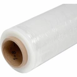 Global Industrial™ Hybrid Stretch Wrap, Cast, 65 Gauge, 18"Wx1500'L, Clear - Pkg Qty 4 -Protective Packaging Sales Store 422769 02