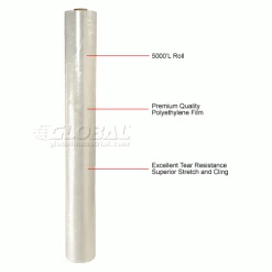 Global Industrial Machine Length Stretch Wrap, Cast, 80 Gauge, 60"Wx5000'L, Clear 10 Global Industrial Machine Length Stretch Wrap, Cast, 80 Gauge, 60"Wx5000'L, Clear -Protective Packaging Sales Store 706611 1wco