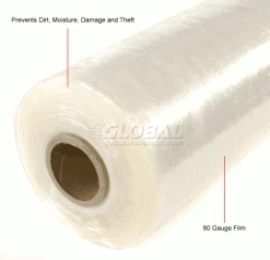 Global Industrial Machine Length Stretch Wrap, Cast, 80 Gauge, 60"Wx5000'L, Clear 11 Global Industrial Machine Length Stretch Wrap, Cast, 80 Gauge, 60"Wx5000'L, Clear -Protective Packaging Sales Store 706611 2wco