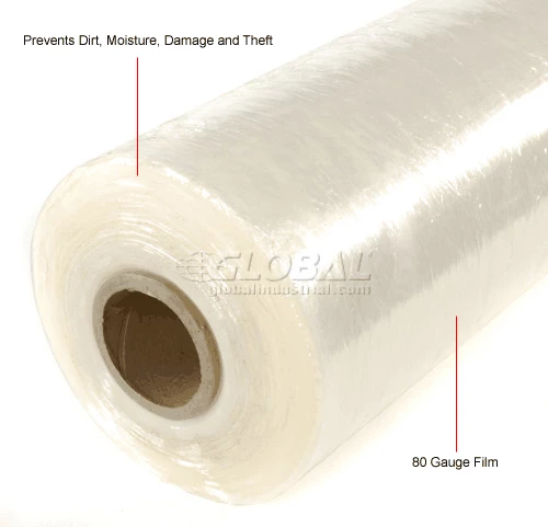 Global Industrial Machine Length Stretch Wrap, Cast, 80 Gauge, 60"Wx5000'L, Clear 7 Global Industrial Machine Length Stretch Wrap, Cast, 80 Gauge, 60"Wx5000'L, Clear - Image 5