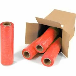 Western Plastics Western Plastic Stretch Wrap, Blown, 80 Gauge, 18"Wx1500'L, Red - Pkg Qty 4 -Protective Packaging Sales Store 795473RD 02