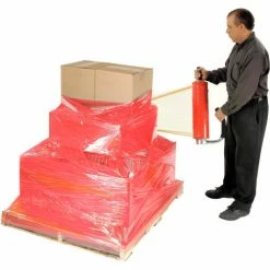 Western Plastics Western Plastic Stretch Wrap, Blown, 80 Gauge, 18"Wx1500'L, Red - Pkg Qty 4 -Protective Packaging Sales Store 795473RD 04