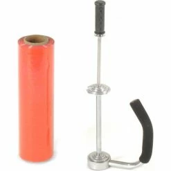 Western Plastics Western Plastic Stretch Wrap, Blown, 80 Gauge, 18"Wx1500'L, Red - Pkg Qty 4 -Protective Packaging Sales Store 795473RD 06