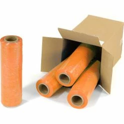 Western Plastics Western Plastic Stretch Wrap, Blown, 80 Gauge, 18"Wx1500'L, Light Orange - Pkg Qty 4 -Protective Packaging Sales Store 795473RG 02