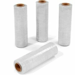 Western Plastics Western Plastic Stretch Wrap, Blown, 80 Gauge, 18"Wx1500'L, White - Pkg Qty 4