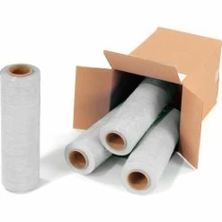 Western Plastics Western Plastic Stretch Wrap, Blown, 80 Gauge, 18"Wx1500'L, White - Pkg Qty 4 -Protective Packaging Sales Store 795473WH 02