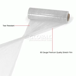 Western Plastics Western Plastic Stretch Wrap, Blown, 80 Gauge, 18"Wx1500'L, White - Pkg Qty 4 -Protective Packaging Sales Store 795473WH 2wco