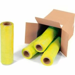 Western Plastics Western Plastic Stretch Wrap, Blown, 80 Gauge, 18"Wx1500'L, Yellow - Pkg Qty 4 -Protective Packaging Sales Store 795473YL 02