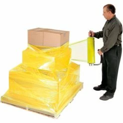 Western Plastics Western Plastic Stretch Wrap, Blown, 80 Gauge, 18"Wx1500'L, Yellow - Pkg Qty 4 -Protective Packaging Sales Store 795473YL 04