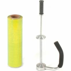 Western Plastics Western Plastic Stretch Wrap, Blown, 80 Gauge, 18"Wx1500'L, Yellow - Pkg Qty 4 -Protective Packaging Sales Store 795473YL 06