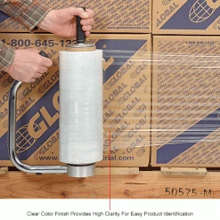 Goodwrappers™ Stretch Wrap, Cast, 65 Gauge, 13"Wx1500'L, Clear - Pkg Qty 4 -Protective Packaging Sales Store 806264IN 2wco