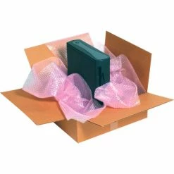 Global Industrial™ Non Perf. Anti Static Bubble Roll, 12"W x 750'L x 3/16" Thick, Pink, 4/Pack -Protective Packaging Sales Store AS Bubble APP 3 03 6