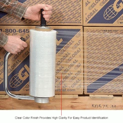 Stretch Wrap, Cast, 90 Gauge, 15"Wx1600'L, Clear - Pkg Qty 4 -Protective Packaging Sales Store B2043518IN 2wco