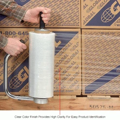 Stretch Wrap, Cast, 90 Gauge, 15"Wx2100'L, Clear - Pkg Qty 4 -Protective Packaging Sales Store B2043519IN 2wco