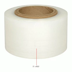 Banding Stretch Wrap, Cast, 150 Gauge, 3"Wx600'L, Clear - Pkg Qty 18 -Protective Packaging Sales Store B2043597IN 2wco