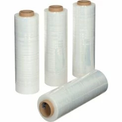 Stretch Wrap, Cast, 90 Gauge, 18"Wx1600'L, Clear - Pkg Qty 4