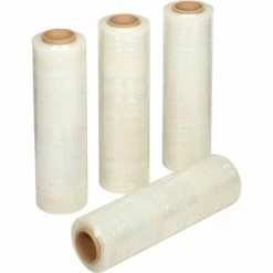 Stretch Wrap, Blown, 80 Gauge, 18"Wx1600'L, Clear - Pkg Qty 4