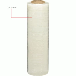 Stretch Wrap, Blown, 90 Gauge, 18"Wx1600'L, Clear - Pkg Qty 4 15 Stretch Wrap, Blown, 90 Gauge, 18"Wx1600'L, Clear - Pkg Qty 4 -Protective Packaging Sales Store B2057036IN 2wco