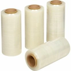Stretch Wrap, Blown, 80 Gauge, 12"Wx1600'L, Clear - Pkg Qty 4