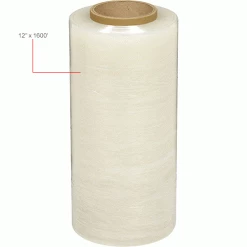 Stretch Wrap, Blown, 80 Gauge, 12"Wx1600'L, Clear - Pkg Qty 4 -Protective Packaging Sales Store B2057169IN 2wco