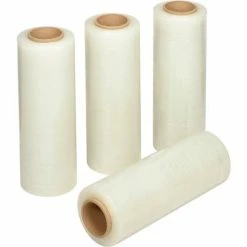 Stretch Wrap, Blown, 80 Gauge, 15"Wx1600'L, Clear - Pkg Qty 4