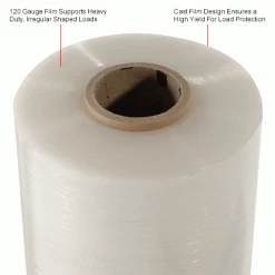 Machine Length Stretch Wrap, Cast, 120 Gauge, 20"Wx4000'L, Clear -Protective Packaging Sales Store B2264780IN 2wco