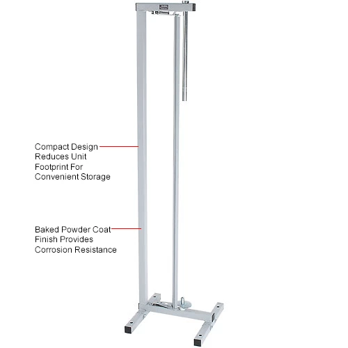 Bulman Products Vertical Paper Dispenser w/ Cutter, 48"W x 9" Dia. Roll Size, Light Gray 16 Bulman Products Vertical Paper Dispenser w/ Cutter, 48"W x 9" Dia. Roll Size, Light Gray - Image 14