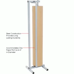 Bulman Products Vertical Paper Dispenser w/ Cutter, 48"W x 9" Dia. Roll Size, Light Gray 34 Bulman Products Vertical Paper Dispenser w/ Cutter, 48"W x 9" Dia. Roll Size, Light Gray -Protective Packaging Sales Store B397146 2wco
