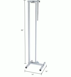 Bulman Products Vertical Paper Dispenser w/ Cutter, 48"W x 9" Dia. Roll Size, Light Gray 36 Bulman Products Vertical Paper Dispenser w/ Cutter, 48"W x 9" Dia. Roll Size, Light Gray -Protective Packaging Sales Store B397146 dim