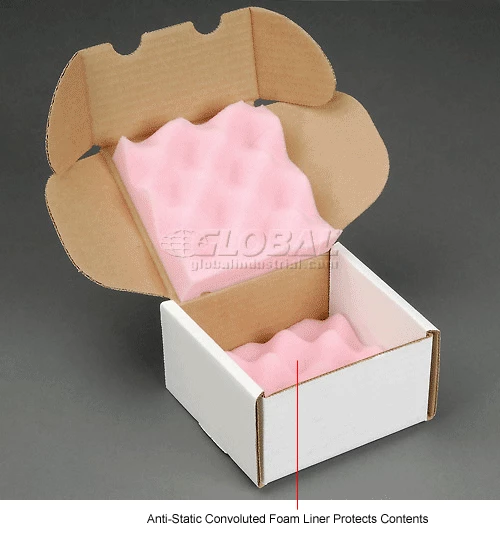 Anti Static Foam Shippers, 5"W x 5"L x 3"D, White - Pkg Qty 24 7 Anti Static Foam Shippers, 5"W x 5"L x 3"D, White - Pkg Qty 24 - Image 5