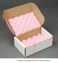 Anti Static Foam Shippers, 9"W x 6"L x 3-1/4"D, White - Pkg Qty 24 -Protective Packaging Sales Store B664501 1wco