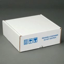 Anti Static Foam Shippers, 10"W x 10"L x 4"D, White - Pkg Qty 24 -Protective Packaging Sales Store B664503 02