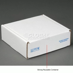 Anti Static Foam Shippers, 8"W x 8"L x 2-3/4"D, White - Pkg Qty 24 -Protective Packaging Sales Store B664504 3wco
