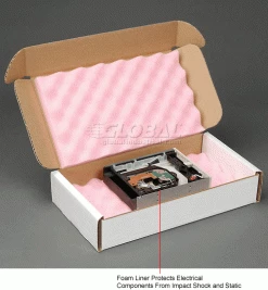 Anti Static Foam Shippers, 14"W x 8"L x 2-3/4"D, White - Pkg Qty 24 16 Anti Static Foam Shippers, 14"W x 8"L x 2-3/4"D, White - Pkg Qty 24 -Protective Packaging Sales Store B664507 2wco