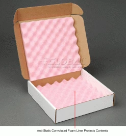 Anti Static Foam Shippers, 12"W x 12"L x 2-3/4"D, White - Pkg Qty 24 -Protective Packaging Sales Store B664513 1wco