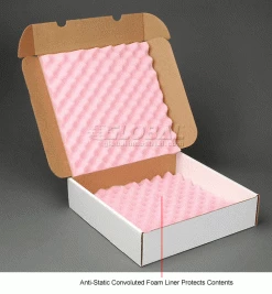 Anti Static Foam Shippers, 16"W x 16"L x 4"D, White - Pkg Qty 9 15 Anti Static Foam Shippers, 16"W x 16"L x 4"D, White - Pkg Qty 9 -Protective Packaging Sales Store B664514 1wco