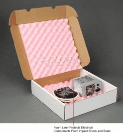 Anti Static Foam Shippers, 16"W x 16"L x 4"D, White - Pkg Qty 9 16 Anti Static Foam Shippers, 16"W x 16"L x 4"D, White - Pkg Qty 9 -Protective Packaging Sales Store B664514 2wco