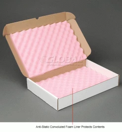 Anti Static Foam Shippers, 18"W x 12"L x 2-3/4"D, White - Pkg Qty 24 -Protective Packaging Sales Store B664515 1wco