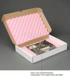 Anti Static Foam Shippers, 18"W x 12"L x 2-3/4"D, White - Pkg Qty 24 -Protective Packaging Sales Store B664515 2wco