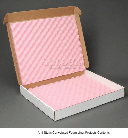 Anti Static Foam Shippers, 22"W x 18"L x 2-3/4"D, White - Pkg Qty 12 7 Anti Static Foam Shippers, 22"W x 18"L x 2-3/4"D, White - Pkg Qty 12 - Image 5