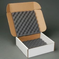 Standard Charcoal Shippers, 12"W x 12"WL x 4"D, White - Pkg Qty 24