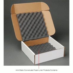 Standard Charcoal Shippers, 12"W x 12"WL x 4"D, White - Pkg Qty 24 -Protective Packaging Sales Store B664522IN 1wco